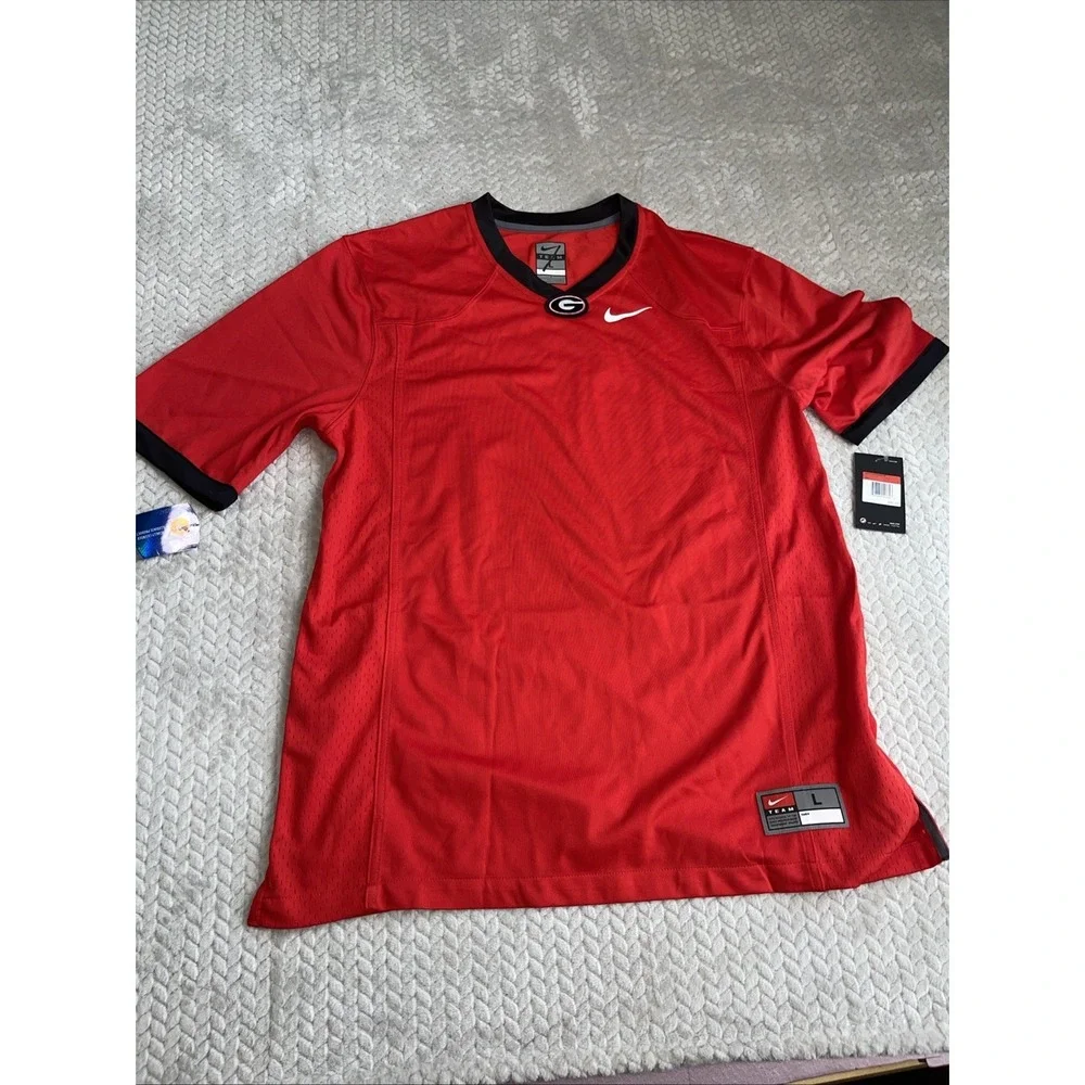 Nike Georgia Bulldogs Dri Fit LARGE‎ Red NWT